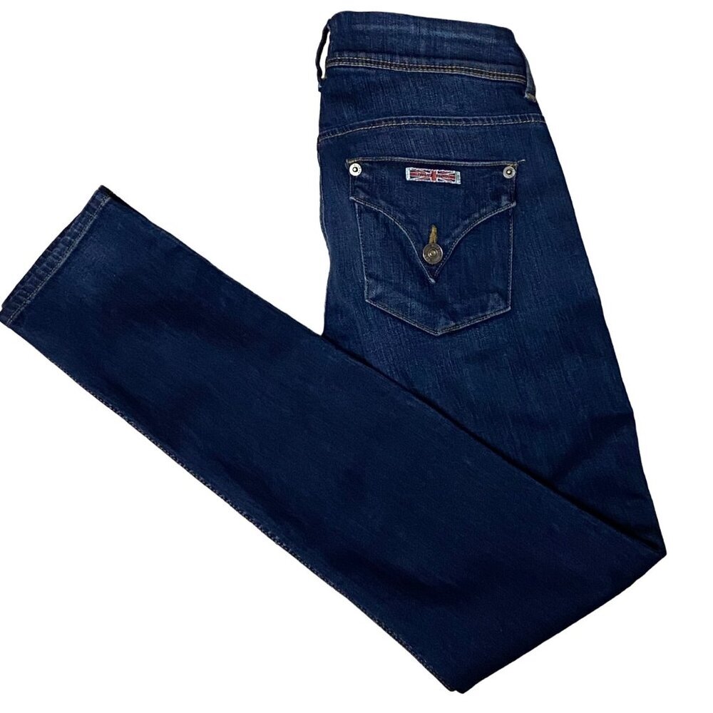 HUDSON Women's Mid Rise Skinny Jean with Back Flap Pockets‎ size 25
